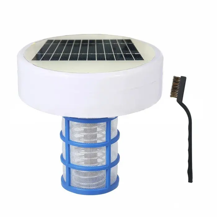 Purificateur ioniseur de piscine à énergie solaire, équipement de nettoyage des algues en cuivre et 