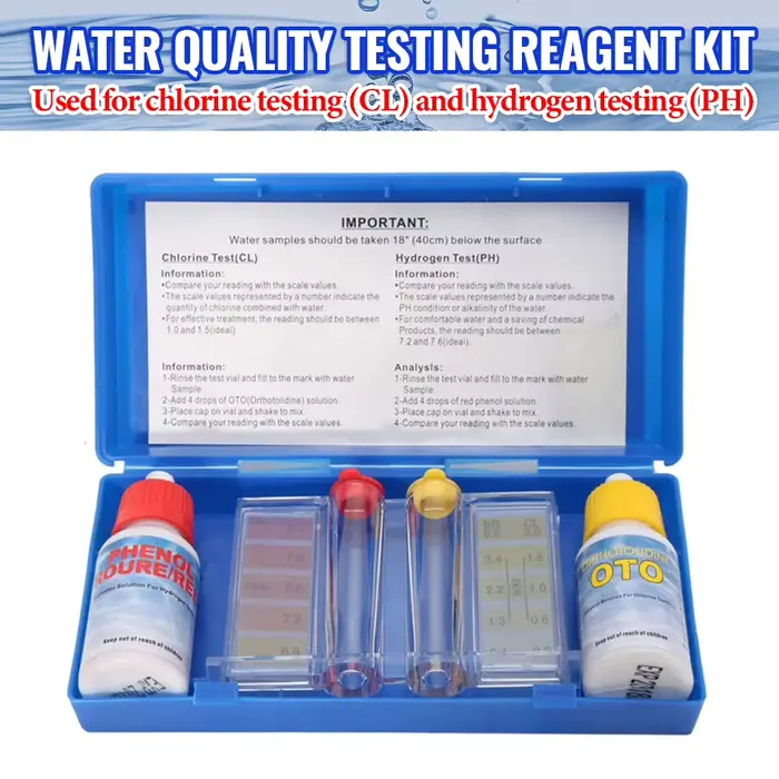 Kit de Test d'eau et de chlore PH
