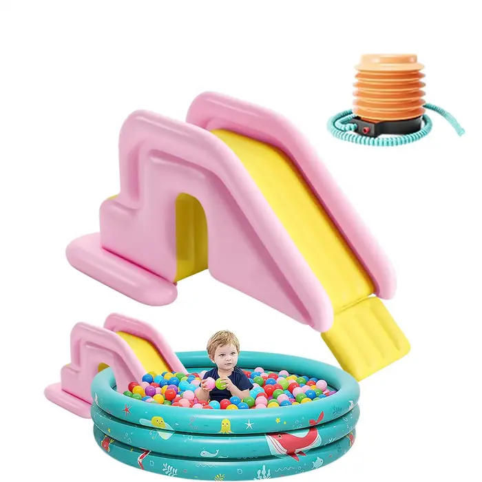 Toboggan aquatique gonflable compact 1 pièce