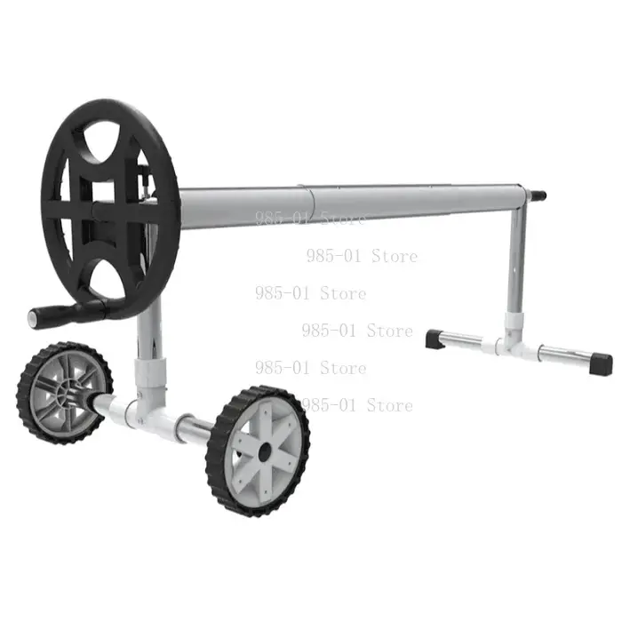 Enrouleur manuel en aluminium pour couverture de piscine