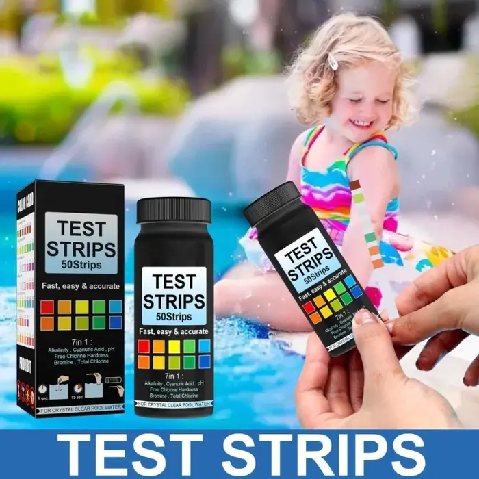 Bandelettes de test d'eau de piscine 7 en 1