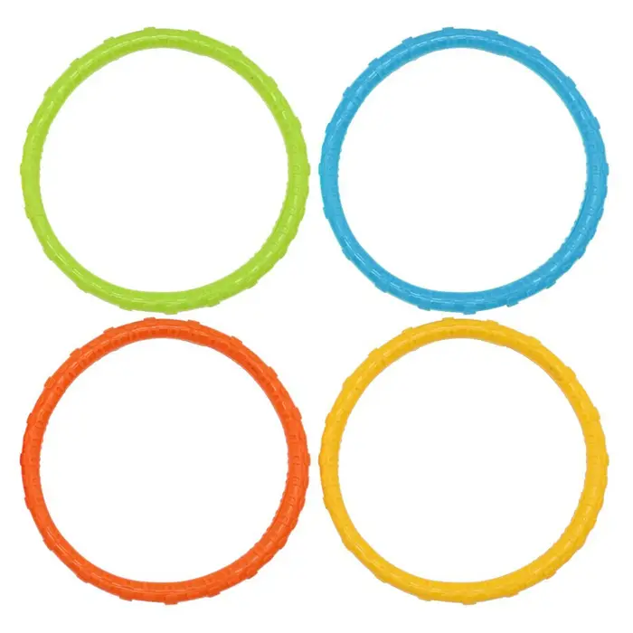 Lot de 4 jeux de piscine à faire couler, multicolores, dessins animés, créatifs, pour la natation et