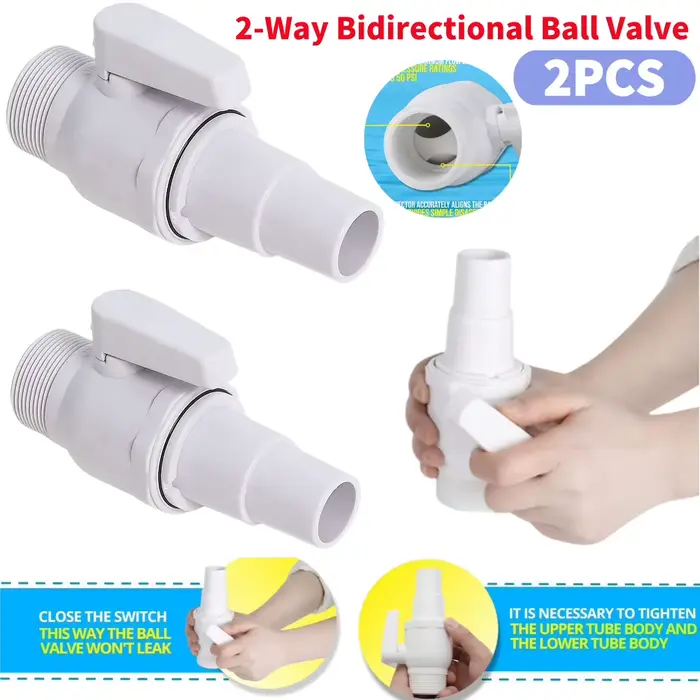 Vanne à bille bidirectionnelle 2 voies 1