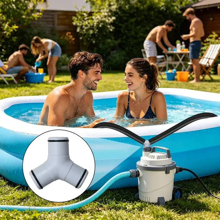 Adaptateur de tuyau de piscine universel à 3 voies