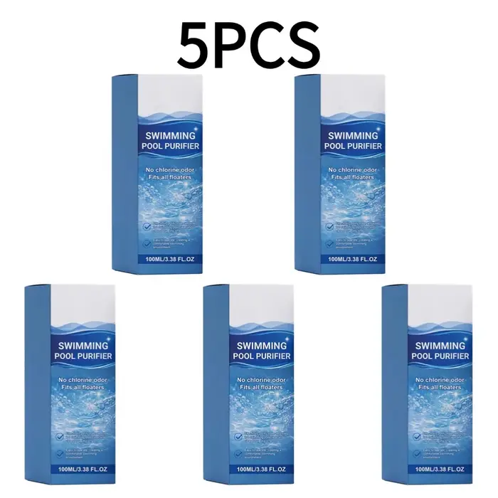 Liquide purificateur de piscine 100 ml sans chlore ni odeur