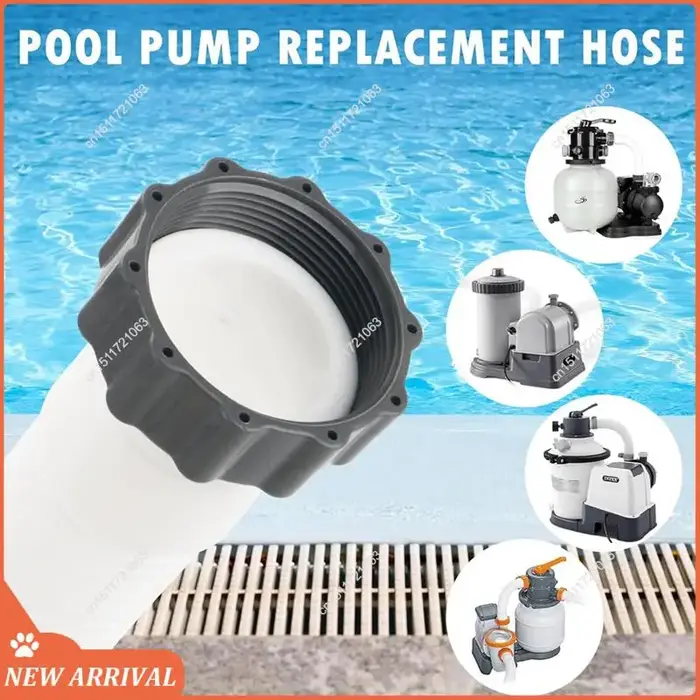 Emption! Paquet de 2 tuyaux de piscine pour hors sol, 1.5 pouces de diamètre, 59 pouces de Long, acc
