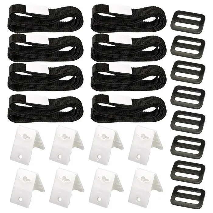 Sangles de fixation pour enrouleur de couverture de piscine, 8 pièces, boucles et attaches pour pisc