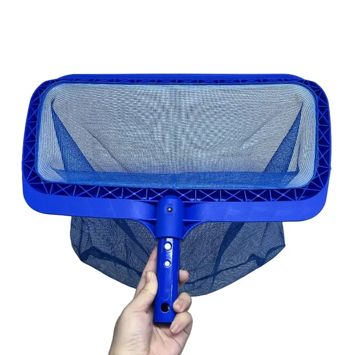 Râteau à feuilles de piscine, sac profond de grande capacité, cadre épais, filet d'écumoire de pisci