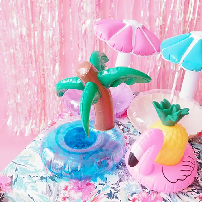 1-10 pièces flotteurs de boissons de piscine porte-boissons gonflable