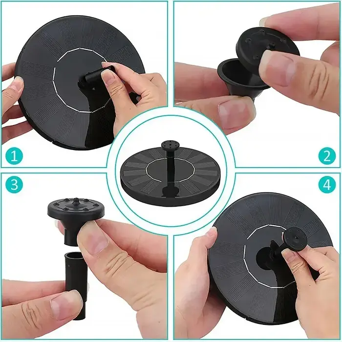Pompes de fontaine à énergie solaire 13/16/18 cm : parfaites pour les piscines de jardin