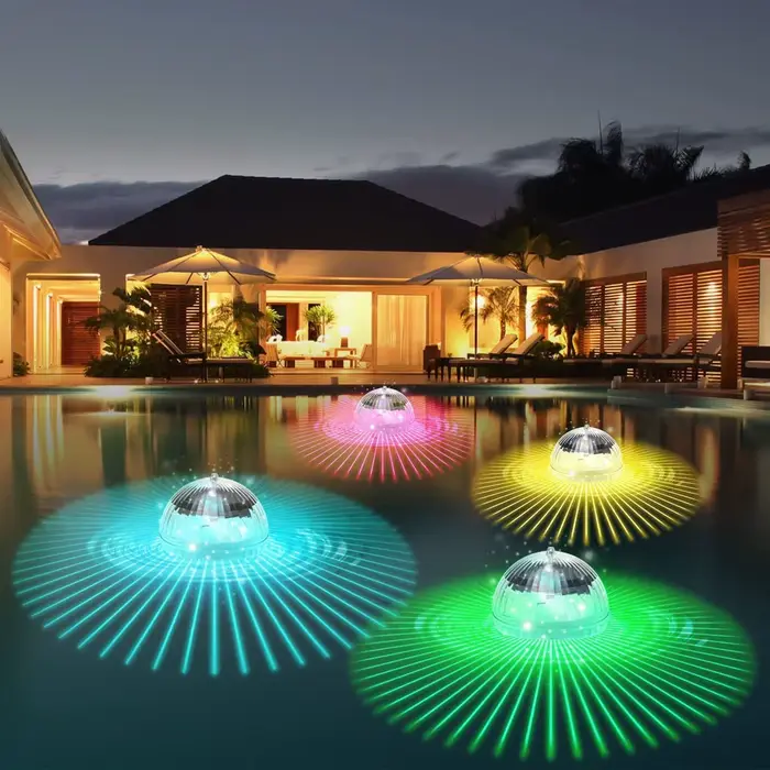 Lampe solaire flottante Led, boule de piscine, panneau solaire alimenté, dérive d'étang, étanche, sp