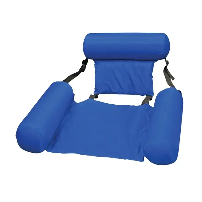 Hamac aquatique gonflable pliable, transat flottant pour piscine, matelas pneumatique en maille, lit