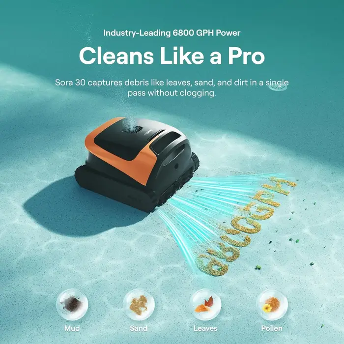 Nettoyeur de piscine robotisé sans fil Beatbot Sora 30