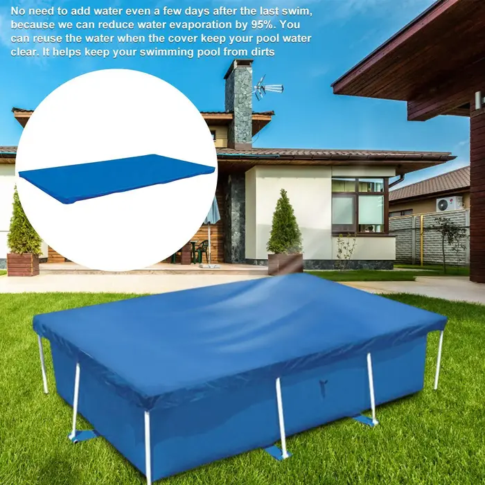 Couverture de piscine solaire rectangulaire 400x211cm