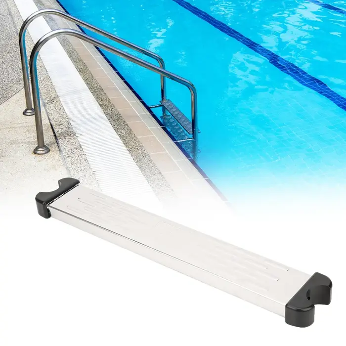 Pédale d'échelle de piscine en acier inoxydable