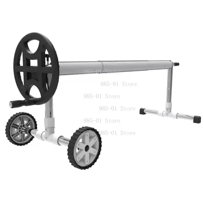 Enrouleur manuel en aluminium pour couverture de piscine