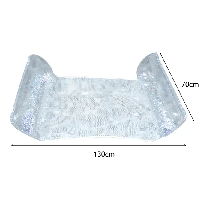 Lit flottant gonflable, chaise longue flottante Portable, matelas pneumatique pliable pour piscine, 