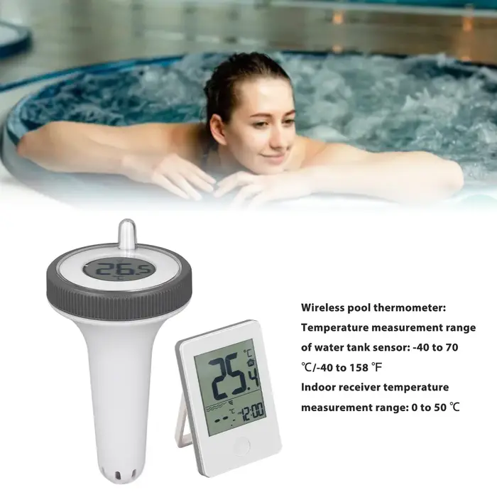 Therye.com de piscine sans fil avec écran LCD