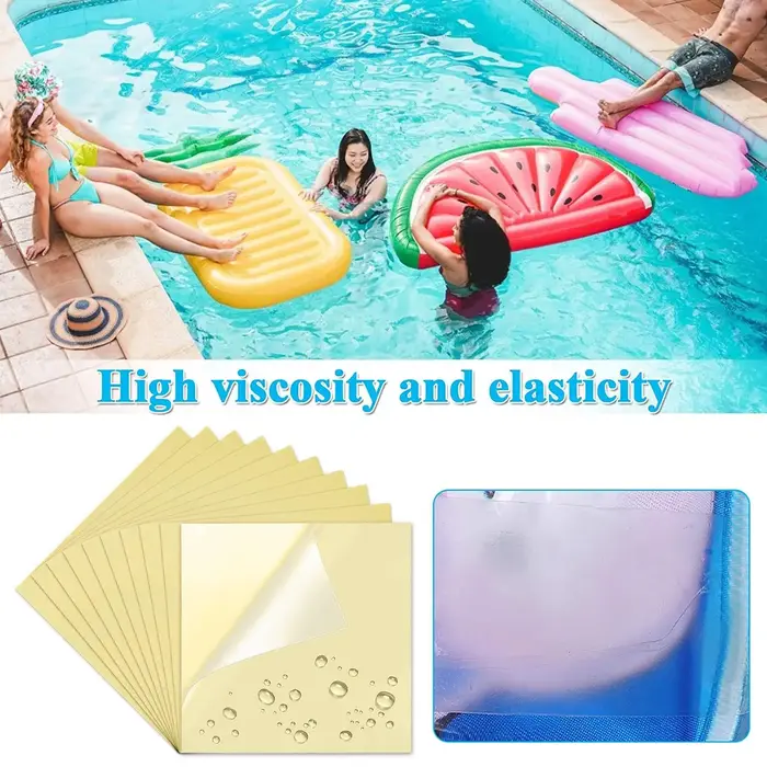 Patch de réparation de piscine gonflable auto-adhésif en PVC