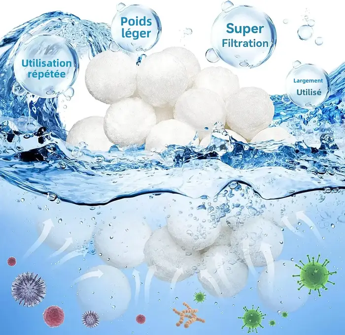Boules de filtre de piscine pour pompe à filtre à sable