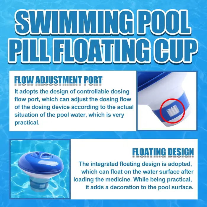 Flotteur distributeur de produits chimiques pour piscine