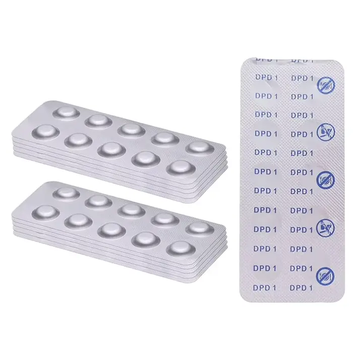 Tablettes de test de pH pour l'entretien des spas et des piscines, qualité de l'eau, 9*4*2cm, plage