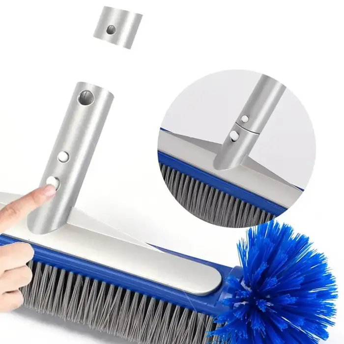 Tête de brosse de piscine avec brosse de nettoyage d'angle