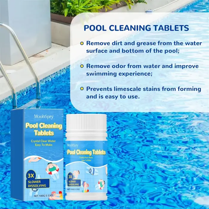 Tablettes de nettoyage pour piscine