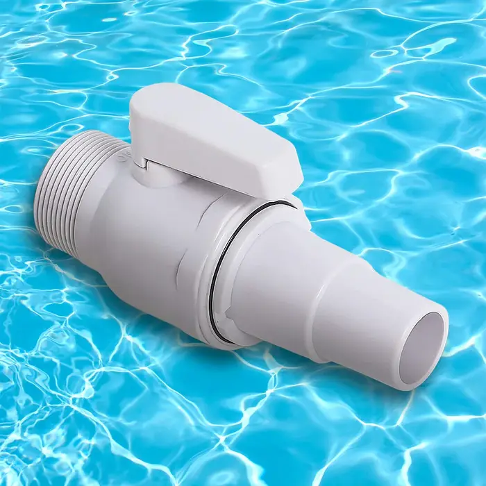 Vanne de pompe de piscine à bille 2 voies, 1.5-1,25 ", connecteur d'arrêt de filtre de piscine, pression nominale maximale de 50 PSI, accessoires de piscine