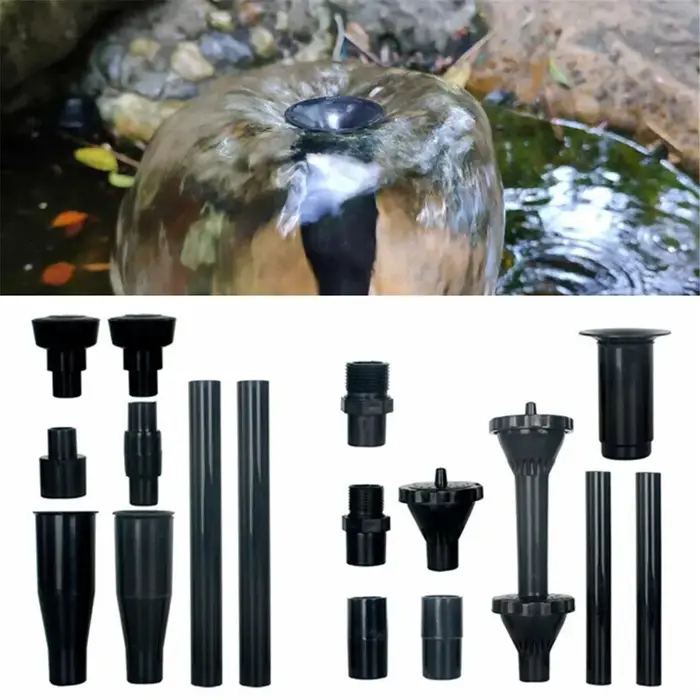 Pompe de fontaine puissante avec buses de pulvérisation d'eau pour bassin paysager et amélioration de l'habitat