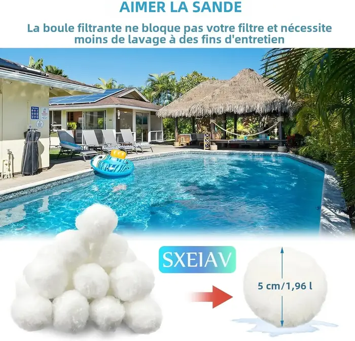 Boules de filtre de piscine pour pompe à filtre à sable