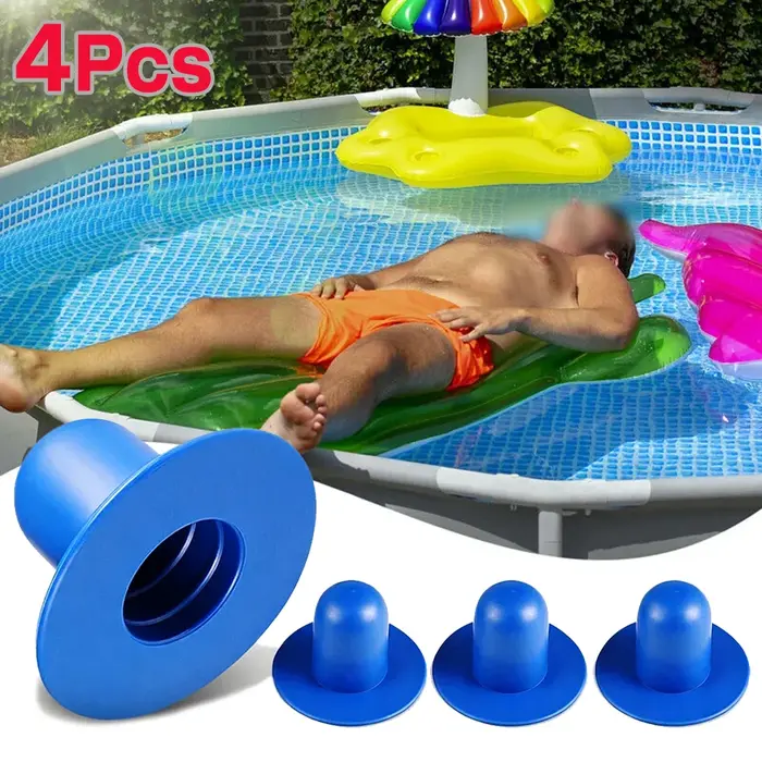 Lot de 4 bouchons de trou de filtre pour piscine INTEX