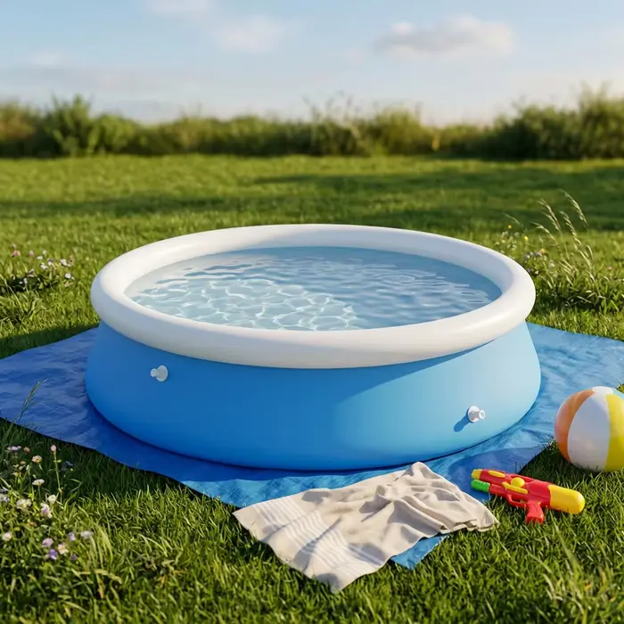 Bâche de piscine carrée d'extérieur