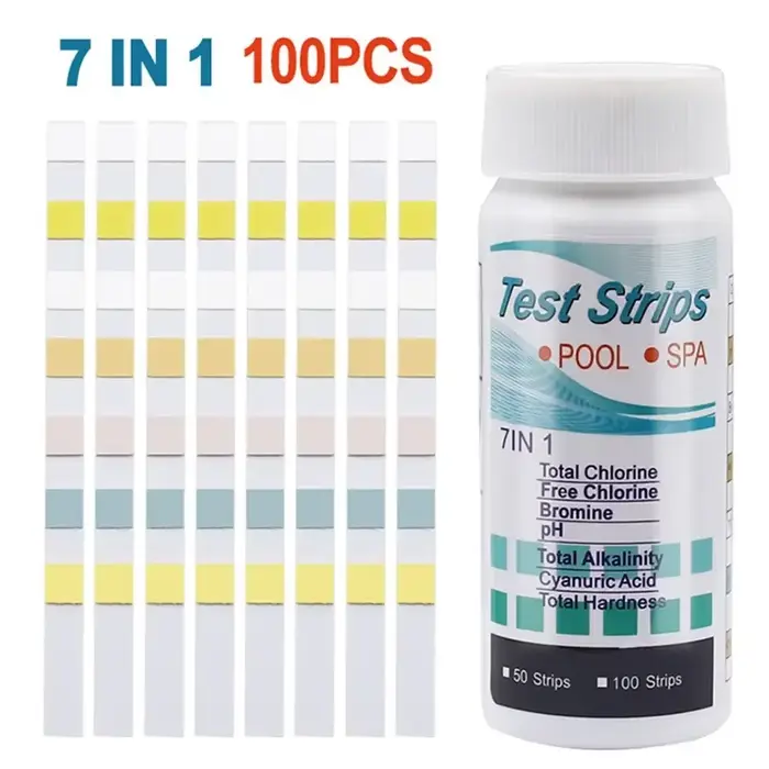 Bandelettes de test de pH pour piscine 7 en 1