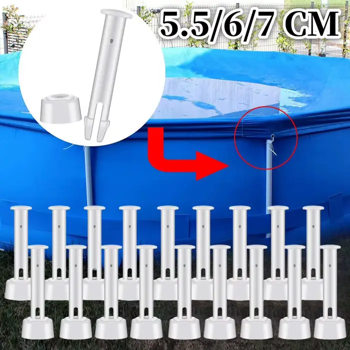 Goupilles de Joint de piscine en plastique avec joints en caoutchouc