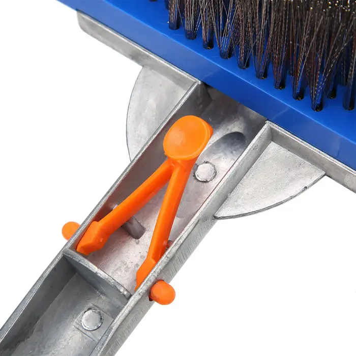 Brosse en acier inoxydable de 5,5 pouces pour piscine, spa, étang, équipement de nettoyage du sol et des murs