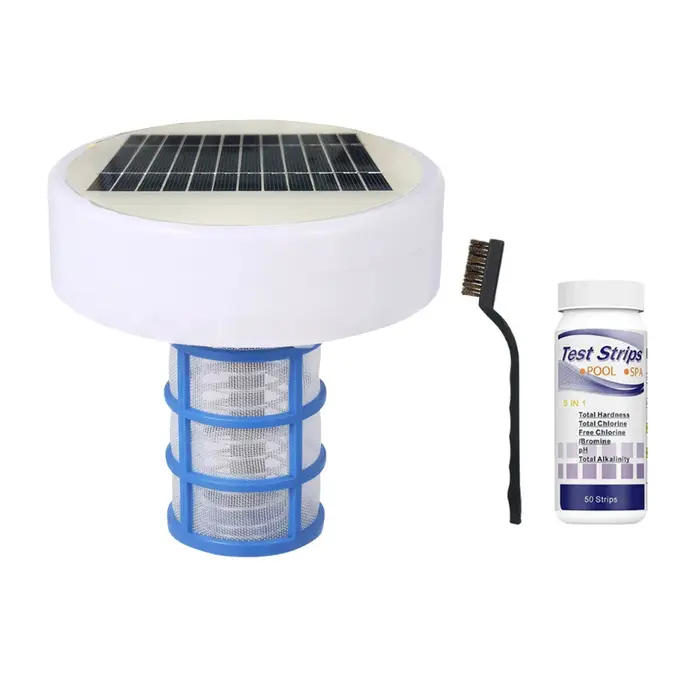 Ioniseur solaire pour piscine, purificateur d'eau avec anode en cuivre, ioniseur solaire en cuivre p