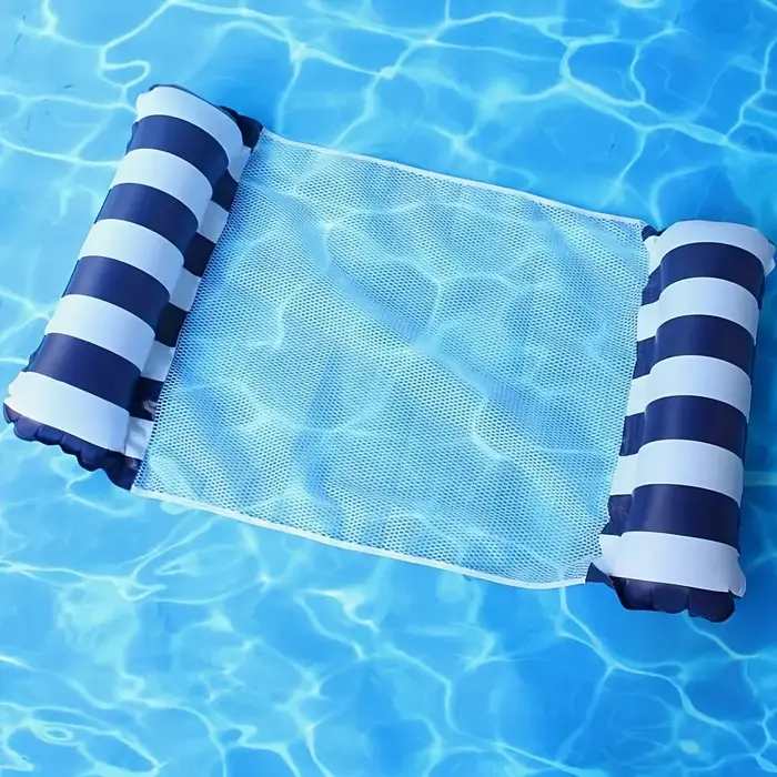 Chaises longues de piscine à rayures de qualité supérieure – Matelas de bain de soleil durables