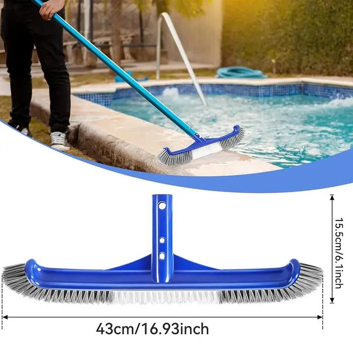 Tête de brosse de piscine renforcée pour piscines creusées