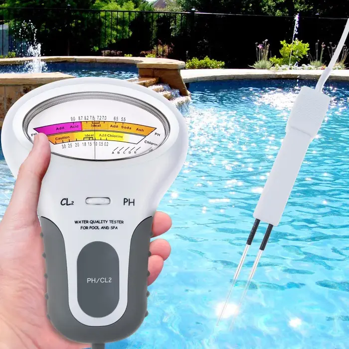 Testeur de qualité de l'eau de piscine 2 en 1, stylo de test de PH, détecteur de gaz de chlore CL2