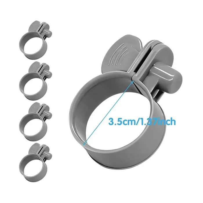 Lot de 4 pinces de rechange réglables pour piscine hors sol
