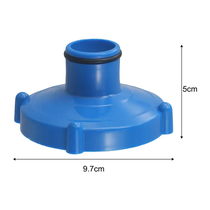 Adaptateur de tuyau de piscine bleu/gris