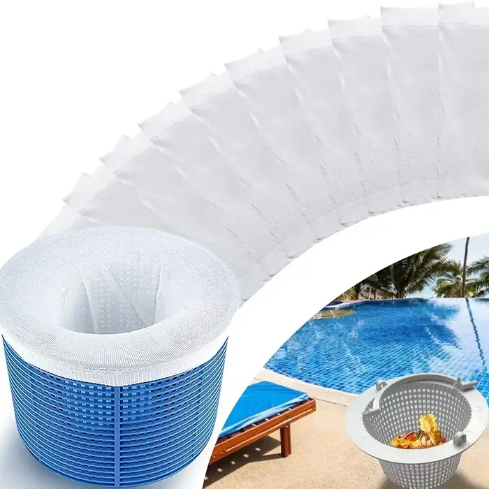10 chaussettes de filtration en nylon pour piscine, pour nettoyer les débris et les feuilles, pour p