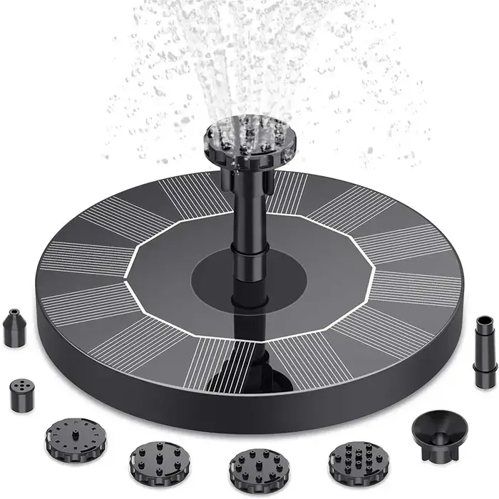 Pompes de fontaine à énergie solaire 13/16/18 cm : parfaites pour les piscines de jardin, les étangs