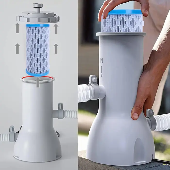 Cartouche filtrante réutilisable pour piscine