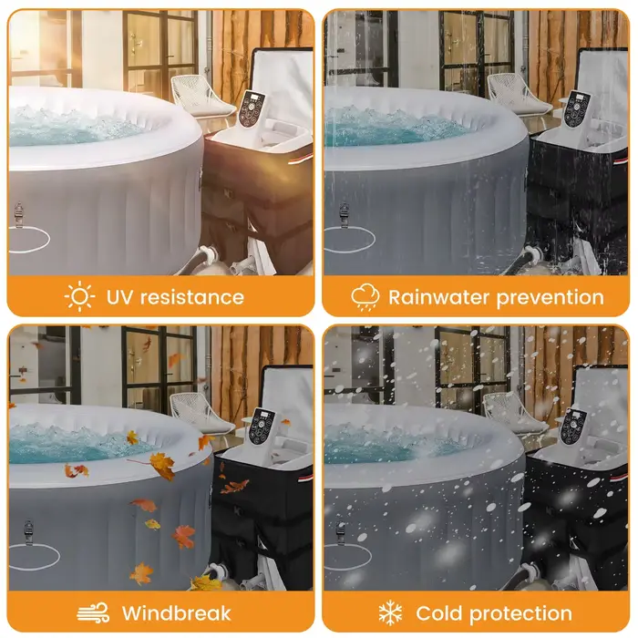 Housse universelle gonflable pour pompe de chauffage de spa