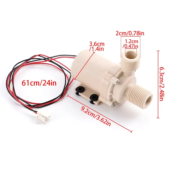 Pompe à eau solaire DC 12V/24V 5M