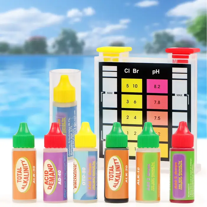 Yieryi-Kit de test de qualité de l'eau de piscine 5 en 1