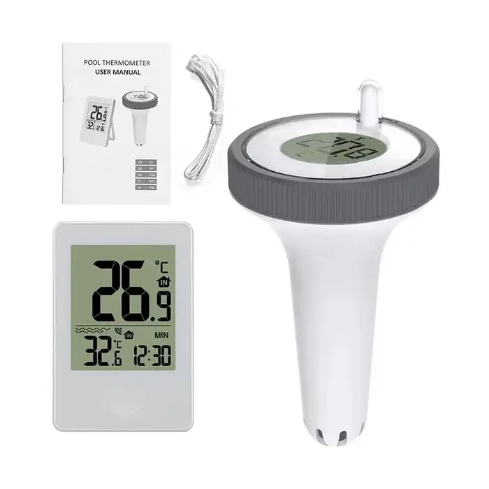 Compteur de température flottant thermomètre numérique de piscine Aquarium salles de bains