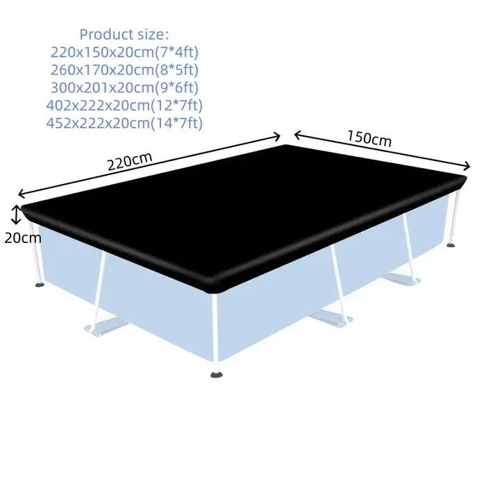 1 couverture de piscine extérieure